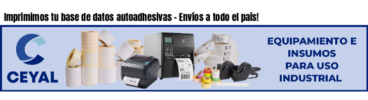 Imprimimos tu base de datos autoadhesivas - Envíos a todo el país!