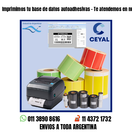 Imprimimos tu base de datos autoadhesivas – Te atendemos en nuestras redes!