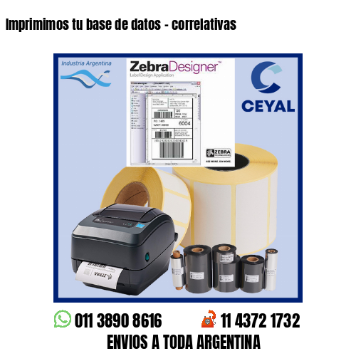 Imprimimos tu base de datos – correlativas
