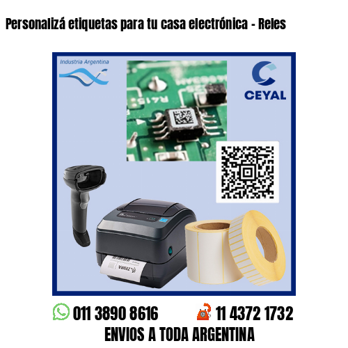 Personalizá etiquetas para tu casa electrónica – Reles