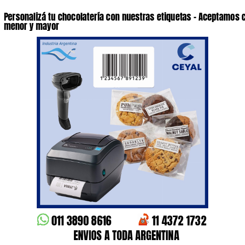 Personalizá tu chocolatería con nuestras etiquetas – Aceptamos compras al por menor y mayor