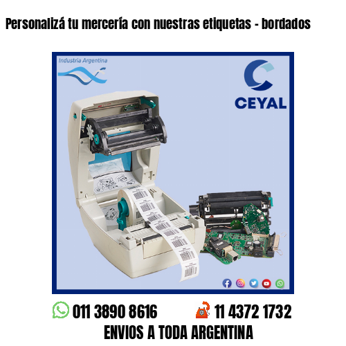 Personalizá tu mercería con nuestras etiquetas – bordados