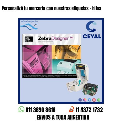 Personalizá tu mercería con nuestras etiquetas – hilos