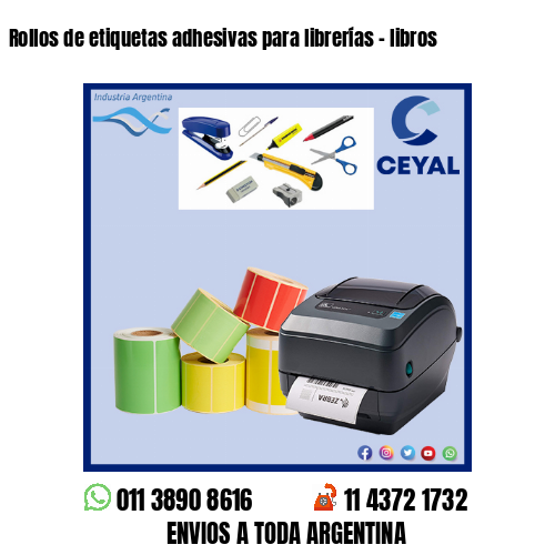 Rollos de etiquetas adhesivas para librerías – libros