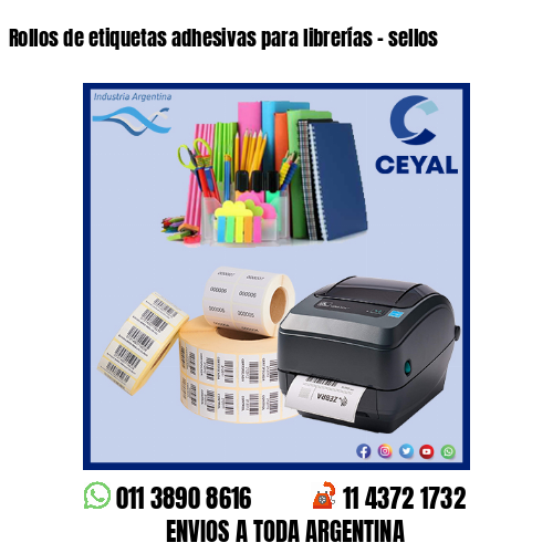 Rollos de etiquetas adhesivas para librerías – sellos