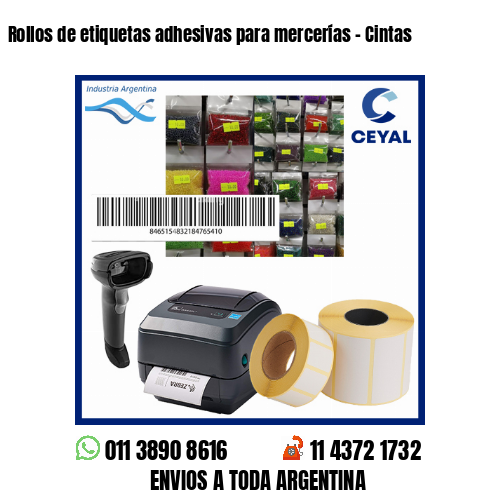 Rollos de etiquetas adhesivas para mercerías – Cintas