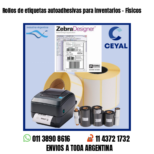 Rollos de etiquetas autoadhesivas para inventarios – Físicos