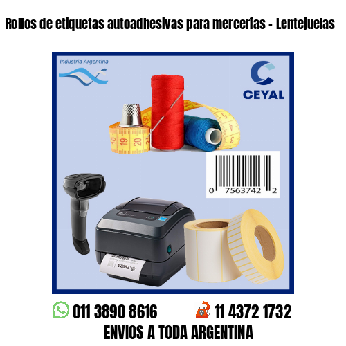 Rollos de etiquetas autoadhesivas para mercerías – Lentejuelas