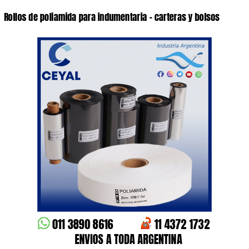 Rollos de poliamida para indumentaria – carteras y bolsos