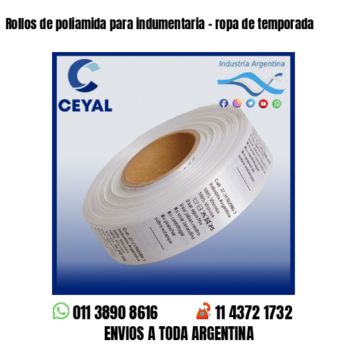 Rollos de poliamida para indumentaria – ropa de temporada
