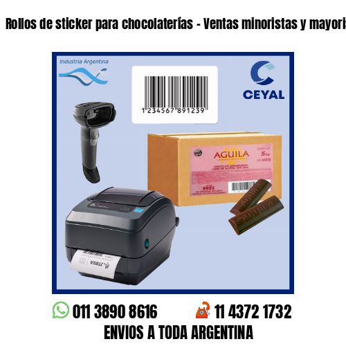 Rollos de sticker para chocolaterías – Ventas minoristas y mayoristas