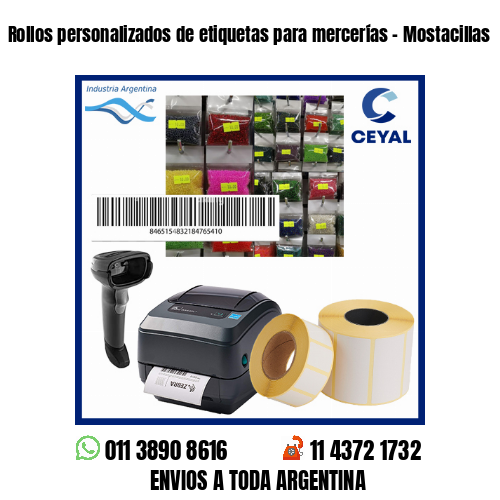 Rollos personalizados de etiquetas para mercerías – Mostacillas