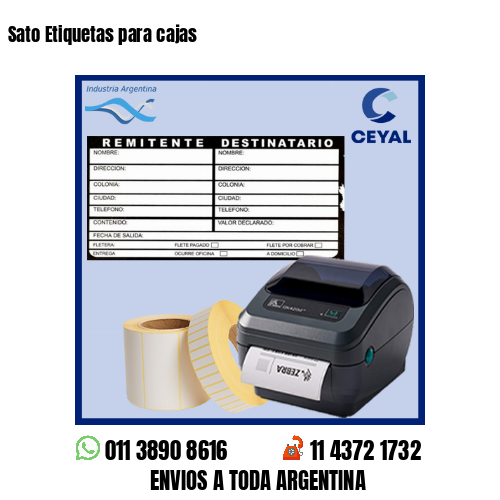 Sato Etiquetas para cajas