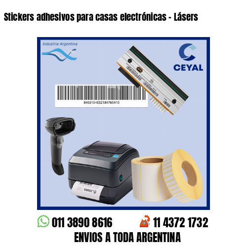 Stickers adhesivos para casas electrónicas – Lásers