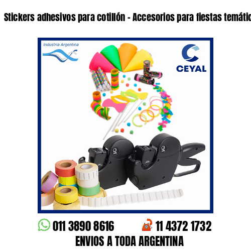 Stickers adhesivos para cotillón – Accesorios para fiestas temáticas