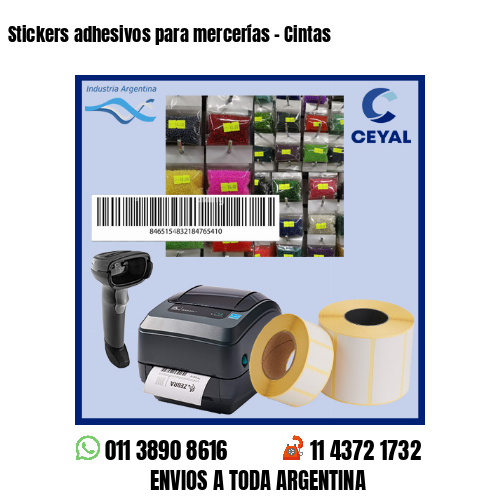 Stickers adhesivos para mercerías – Cintas
