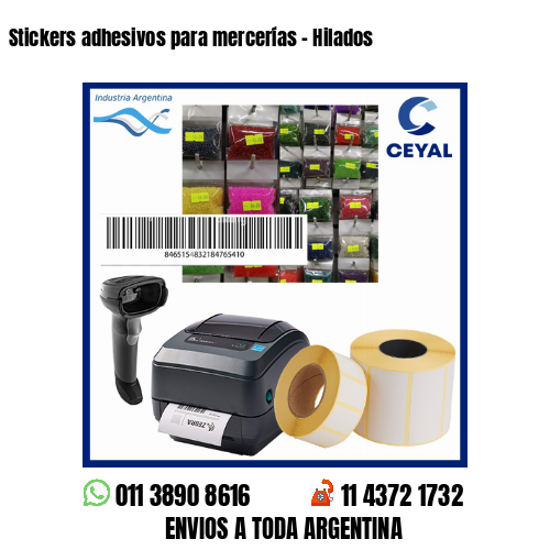Stickers adhesivos para mercerías – Hilados