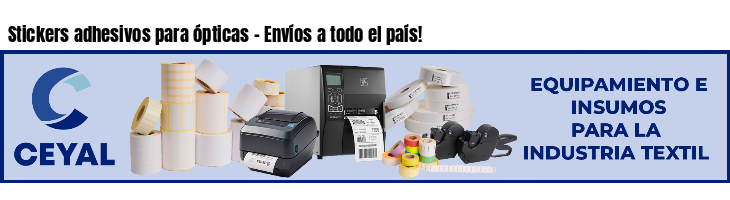 Stickers adhesivos para ópticas - Envíos a todo el país!