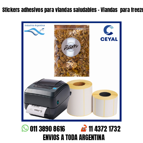 Stickers adhesivos para viandas saludables – Viandas  para freezer