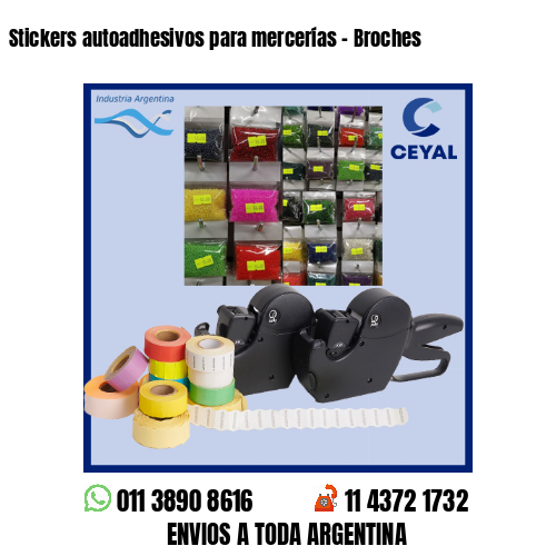 Stickers autoadhesivos para mercerías – Broches