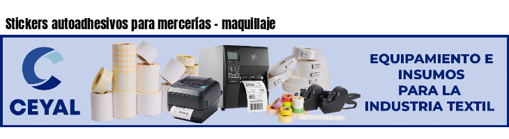 Stickers autoadhesivos para mercerías - maquillaje