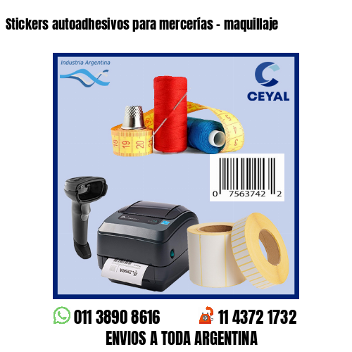 Stickers autoadhesivos para mercerías – maquillaje