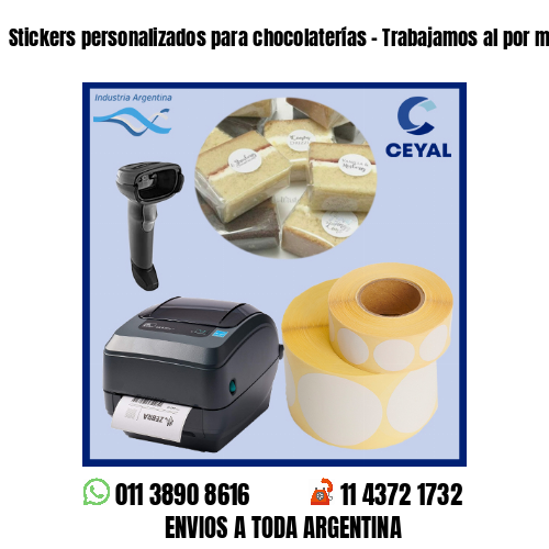 Stickers personalizados para chocolaterías – Trabajamos al por menor y mayor