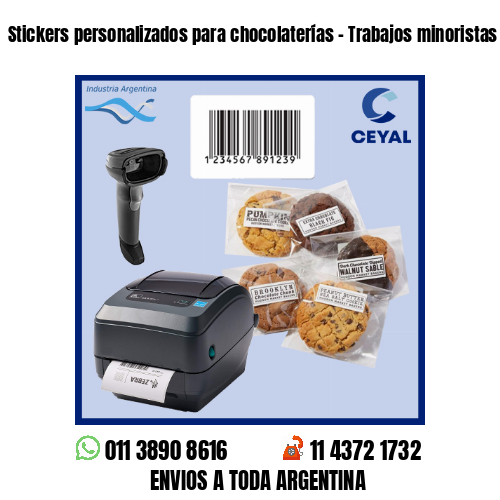 Stickers personalizados para chocolaterías – Trabajos minoristas y mayoristas