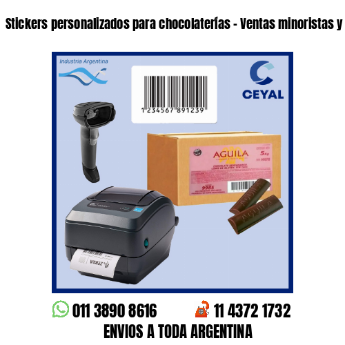 Stickers personalizados para chocolaterías – Ventas minoristas y mayoristas