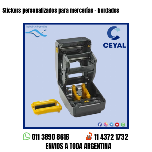 Stickers personalizados para mercerías – bordados