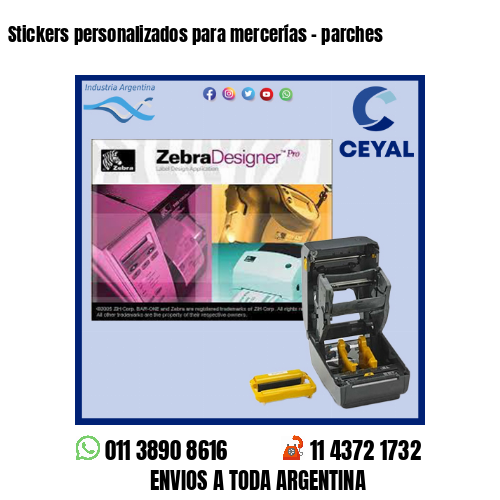 Stickers personalizados para mercerías – parches