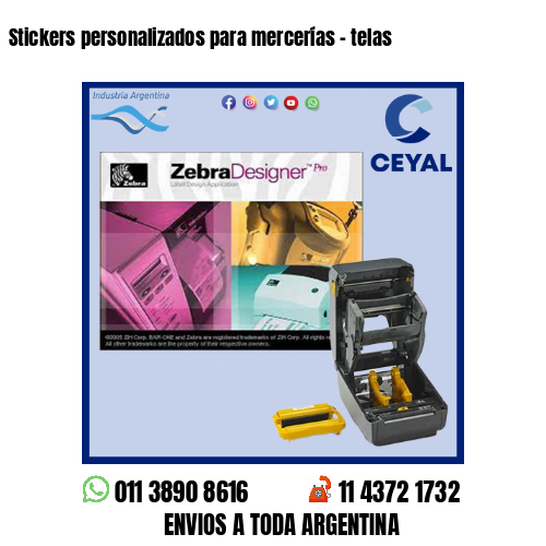 Stickers personalizados para mercerías – telas