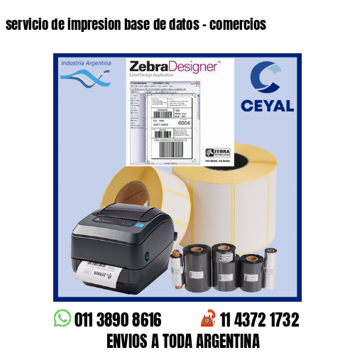 servicio de impresion base de datos – comercios