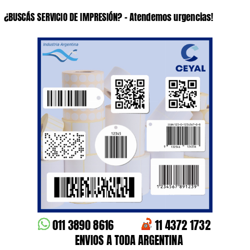 ¿BUSCÁS SERVICIO DE IMPRESIÓN? - Atendemos urgencias!