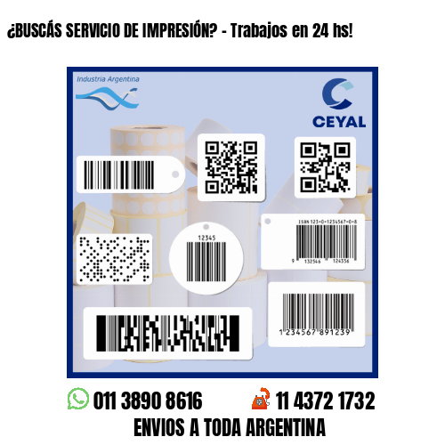 ¿BUSCÁS SERVICIO DE IMPRESIÓN? - Trabajos en 24 hs!