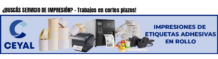 ¿BUSCÁS SERVICIO DE IMPRESIÓN? - Trabajos en cortos plazos!