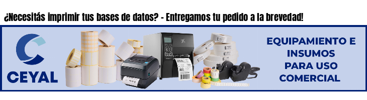 ¿Necesitás imprimir tus bases de datos? - Entregamos tu pedido a la brevedad!