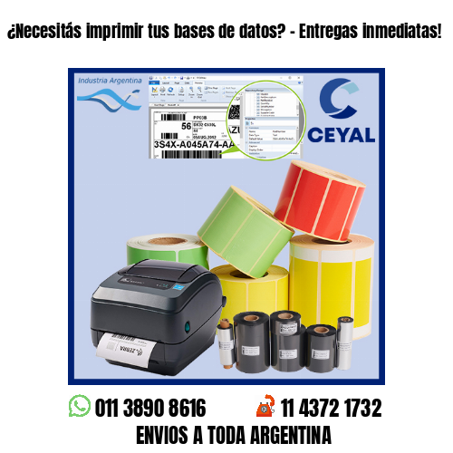 ¿Necesitás imprimir tus bases de datos? – Entregas inmediatas!