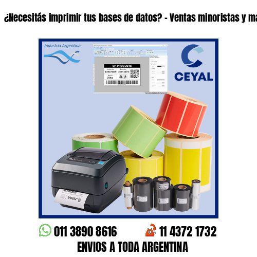 ¿Necesitás imprimir tus bases de datos? – Ventas minoristas y mayoristas