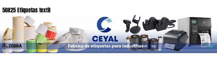 50X25 Etiquetas textil