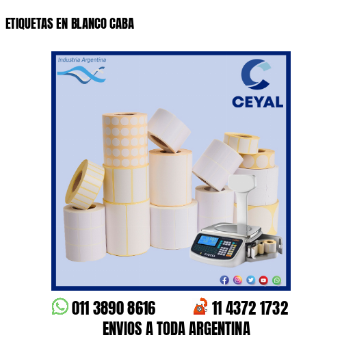 ETIQUETAS EN BLANCO CABA