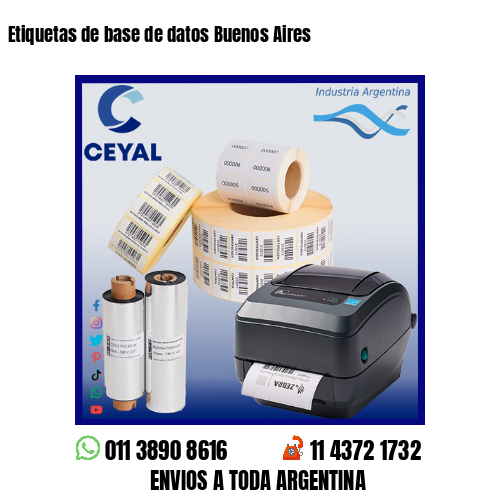 Etiquetas de base de datos Buenos Aires