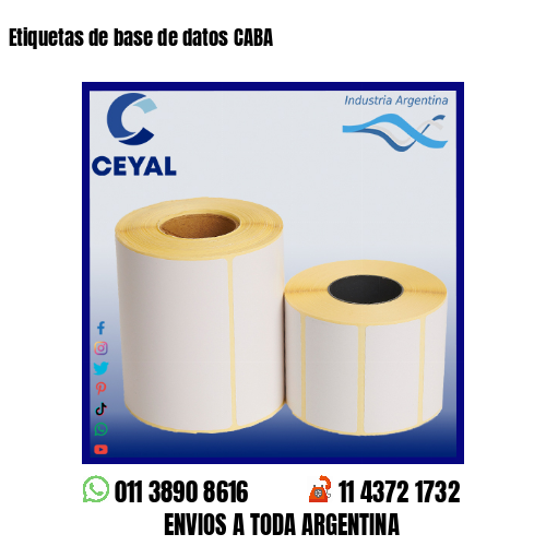 Etiquetas de base de datos CABA