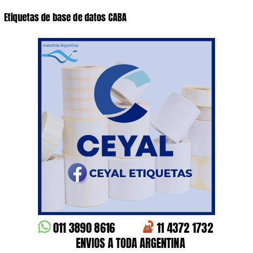 Etiquetas de base de datos CABA