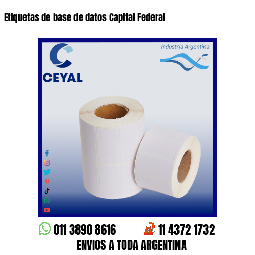 Etiquetas de base de datos Capital Federal