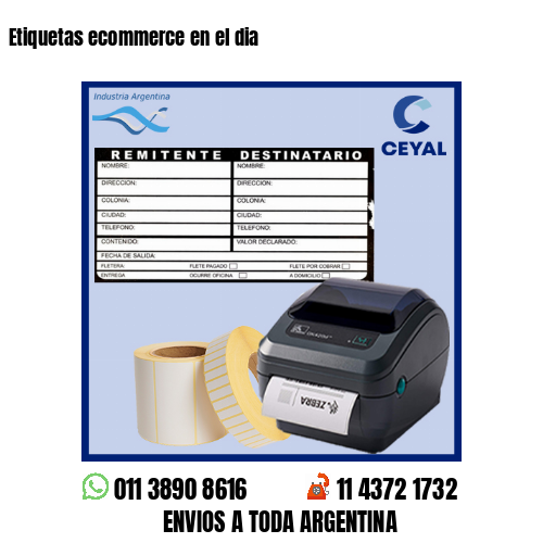 Etiquetas ecommerce en el dia