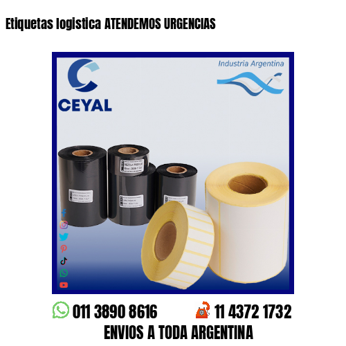 Etiquetas logistica ATENDEMOS URGENCIAS