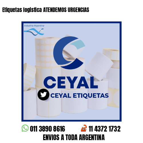 Etiquetas logistica ATENDEMOS URGENCIAS 
