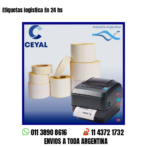 Etiquetas logistica En 24 hs