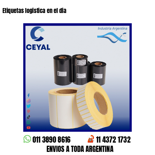 Etiquetas logistica en el dia